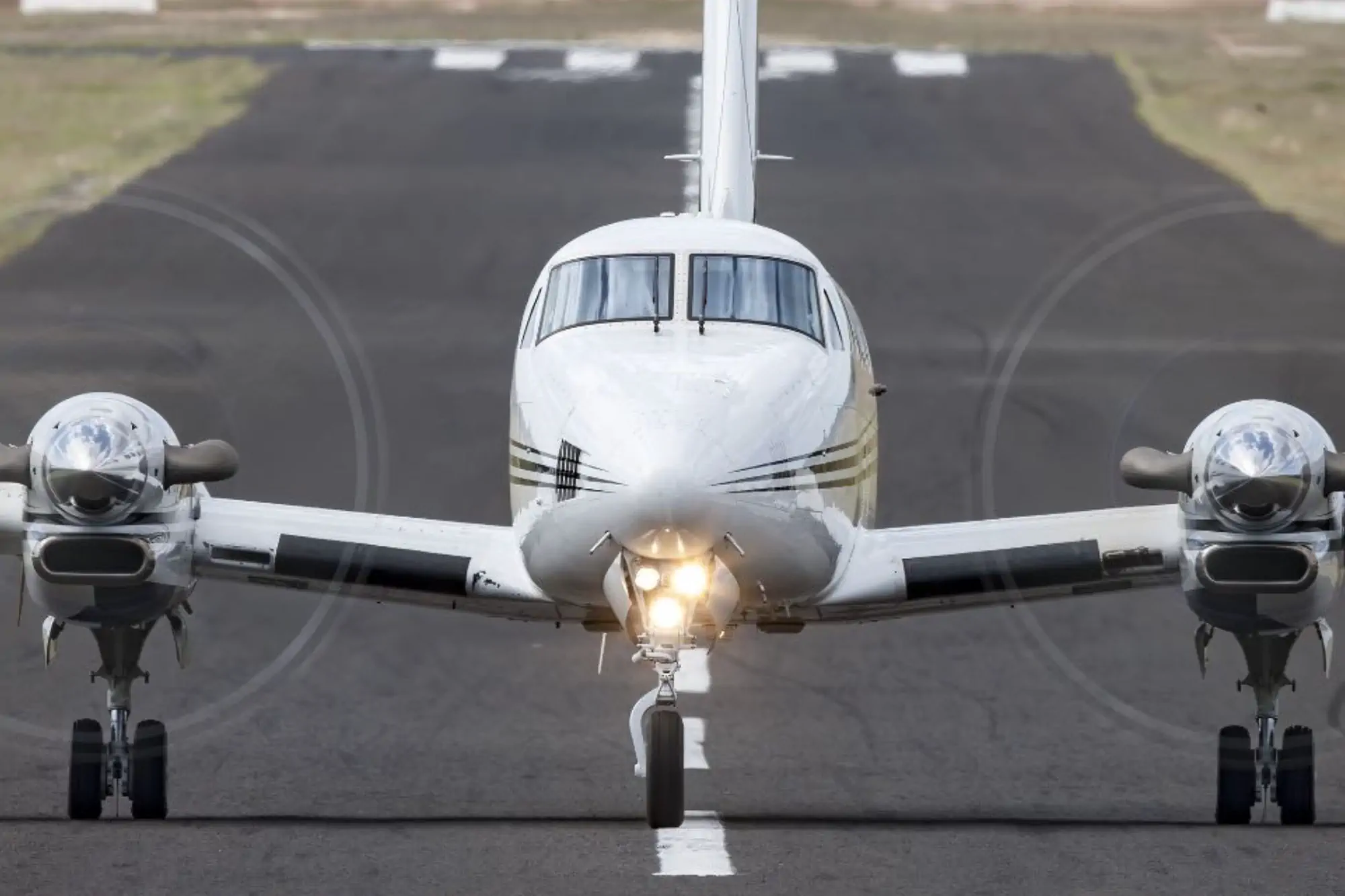 King Air on the runway
