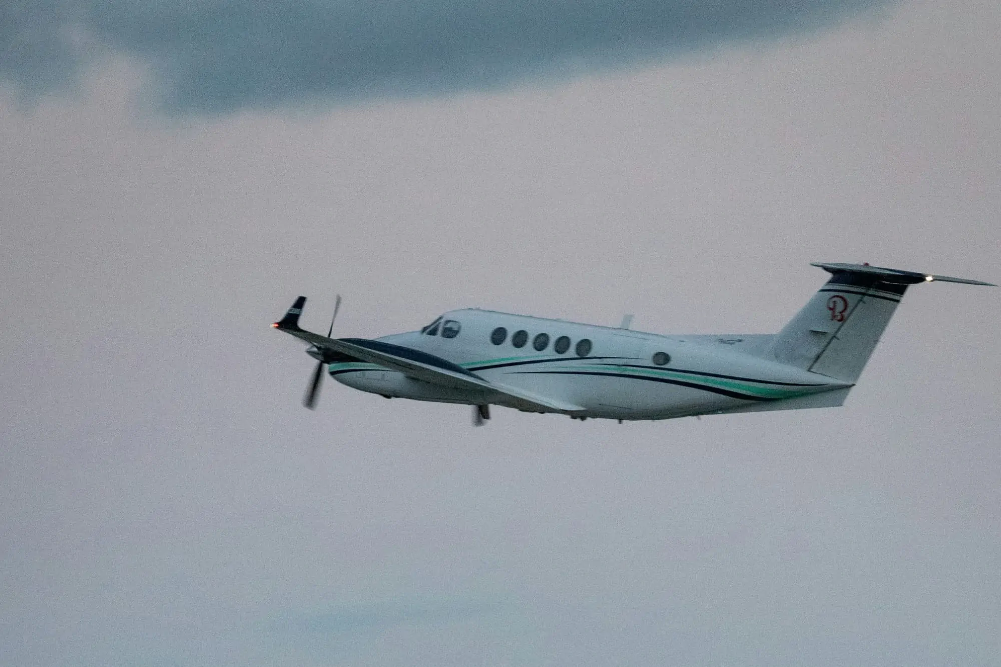 Beechcraft King Air taking off