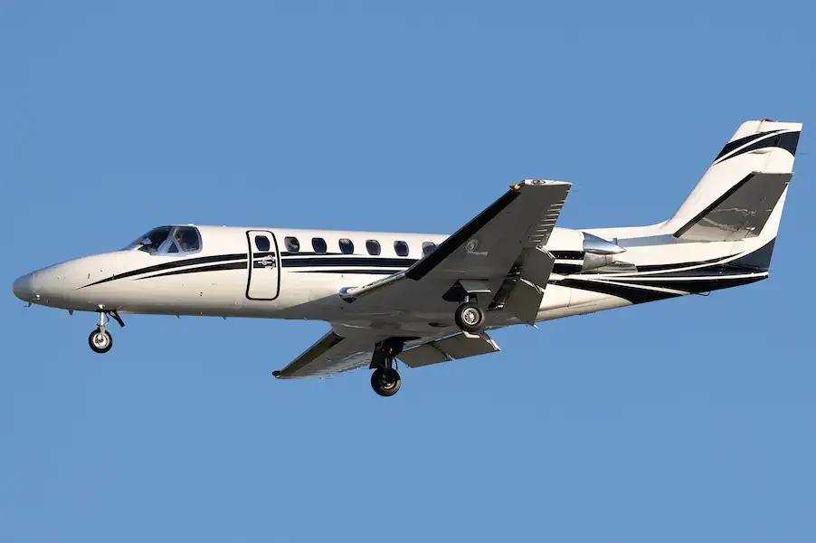 Cessna Citation V in flight