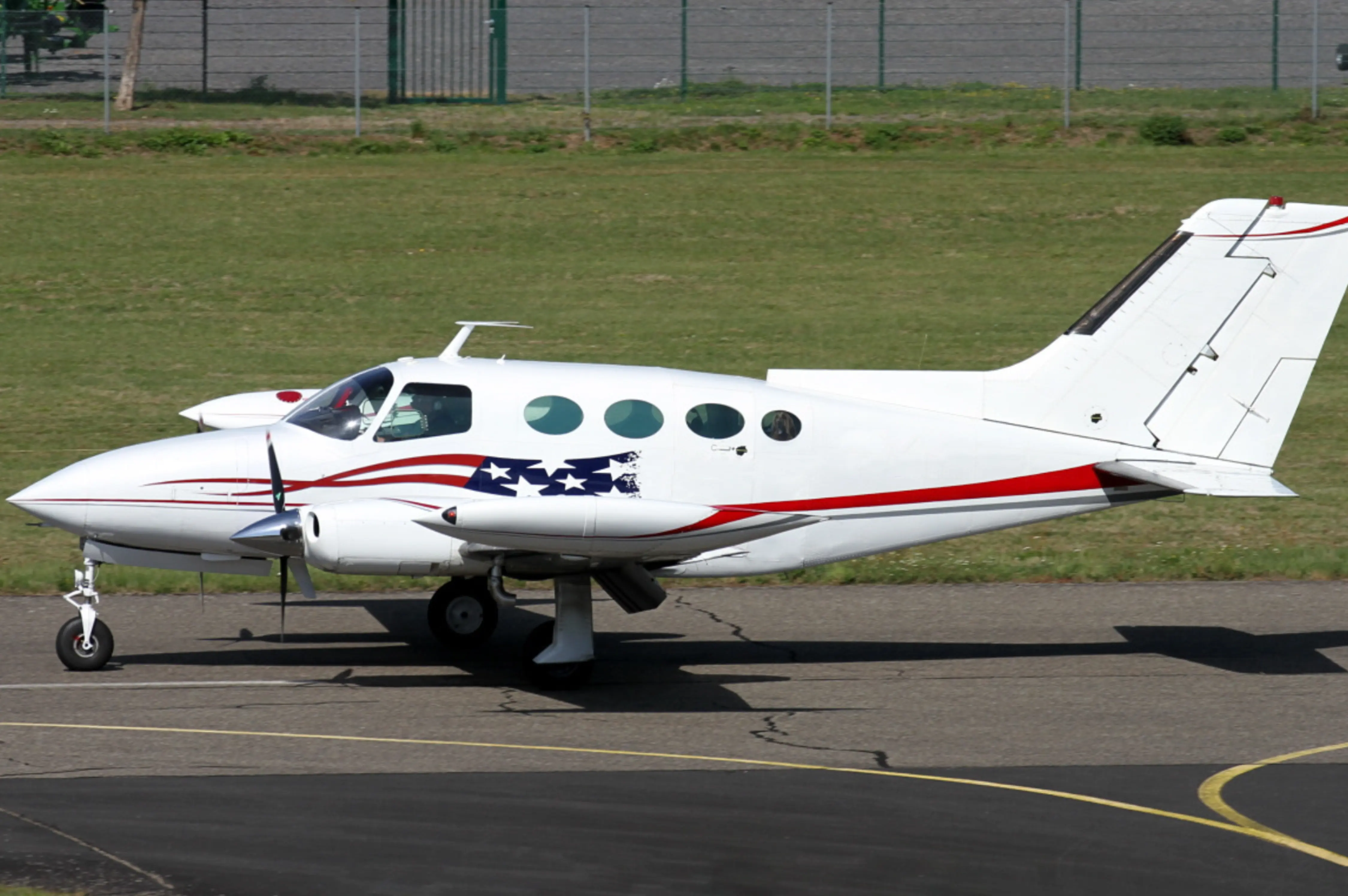Cessna 401 on the Ramp