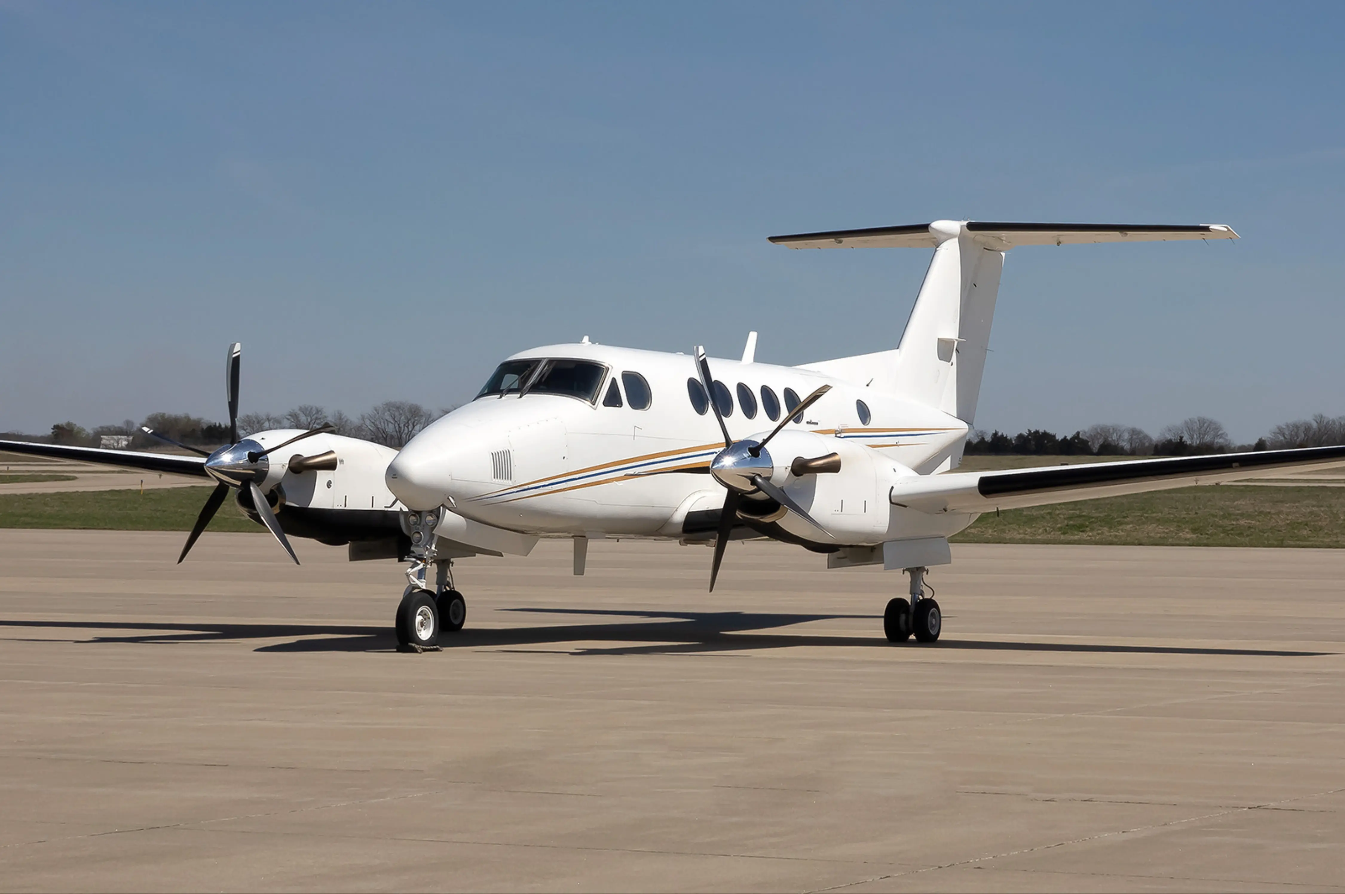 Beechcraft 200 on the ramp